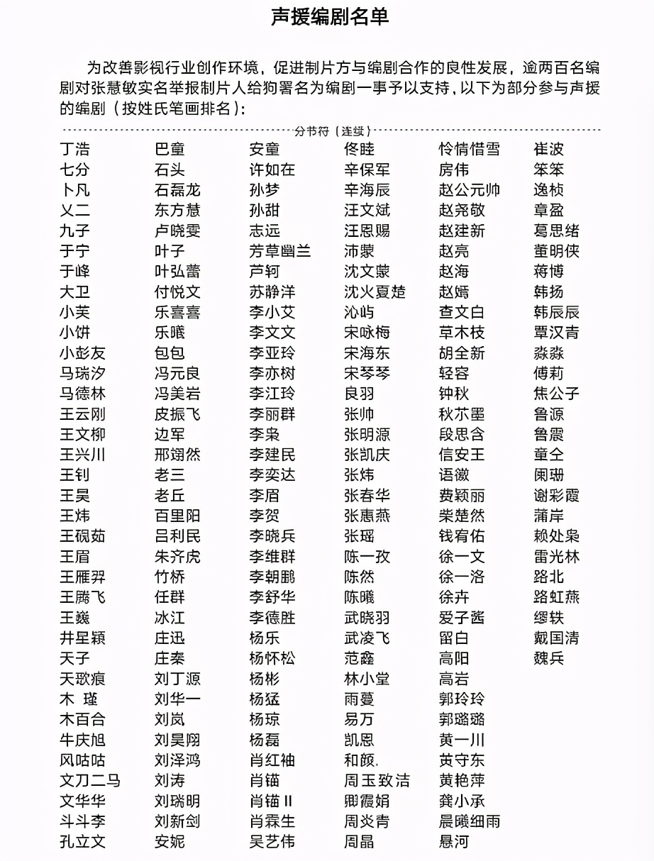 制片人刘燕燕给狗署名《风筝》制片人给自己署名就是不给编剧署名